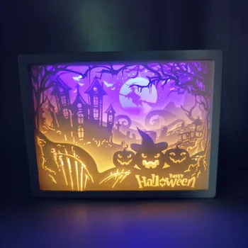 HAMBODER Halloween Decorative Light Battery Powered 3D Paper Sculpture Light And Shadow Decoration Birthday Gift 220 x 170mm
HAMBODER Halloween Decorative Light Battery Powered 3D Paper Sculpture Light And Shadow Decoration Birthday Gift 220 x 170mm