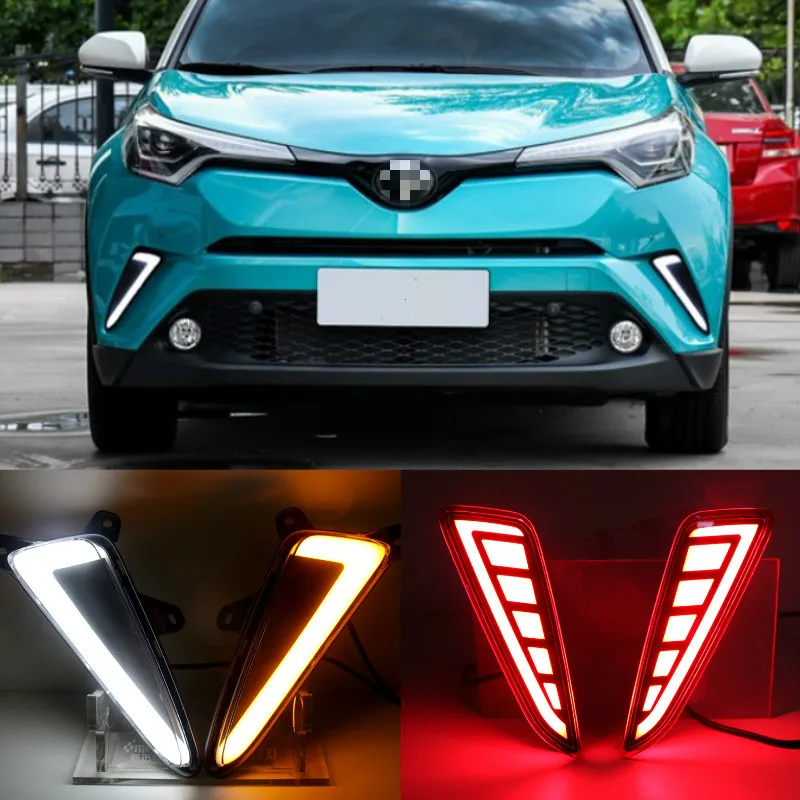 Для Toyota CHR C-HR 2016 2017 2018 2019 Светодиодный дневной ходовой сигнал поворота DRL противотуманный фонарь, стоп светильник, лампа
Для Toyota CHR C-HR 2016 2017 2018 2019 Светодиодный дневной ходовой сигнал поворота DRL противотуманный фонарь, стоп светильник, лампа