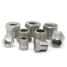 Reducer Bushing Male x Female 1/8" 1/4" 1/2" 3/4" 1" 1-1/4" 1-1/2" BSP Threaded Stainless Steel SS 304 Plumbing Pipe Fittings
Reducer Bushing Male x Female 1/8" 1/4" 1/2" 3/4" 1" 1-1/4" 1-1/2" BSP Threaded Stainless Steel SS 304 Plumbing Pipe Fittings