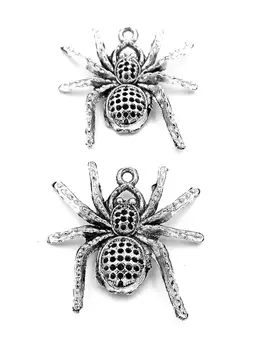 20pcs Spider charms pendant 25x26mm antique silver ornament accessories jewelry making DIY base material
20pcs Spider charms pendant 25x26mm antique silver ornament accessories jewelry making DIY base material