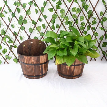 Rustic Succulent Planter Pot Hanging Wooden Barrels Flower Pot Plant Container Box for Home Decoration Gardening DTT88 
Rustic Succulent Planter Pot Hanging Wooden Barrels Flower Pot Plant Container Box for Home Decoration Gardening DTT88