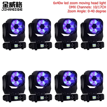 Free Shipping 8pcs/lot Zoom Super Beam 6X40W LED Bee Eye Moving Head Light 4IN1 RGBW Professional Stage Lighting DMX DJ Lights
Free Shipping 8pcs/lot Zoom Super Beam 6X40W LED Bee Eye Moving Head Light 4IN1 RGBW Professional Stage Lighting DMX DJ Lights