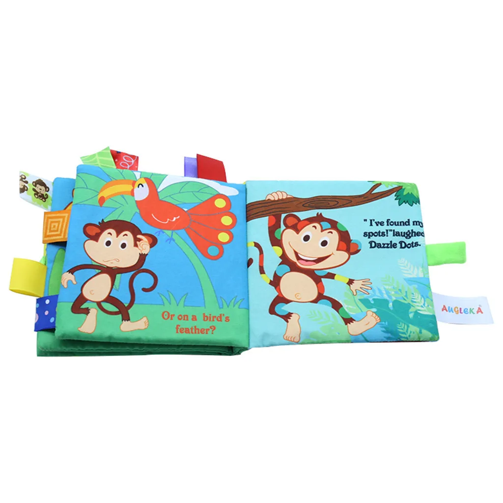 Baby Kids Intelligence Development Animal Cloth Book Educational Cognize Toys Toddler learning tools Interaction Toys #B