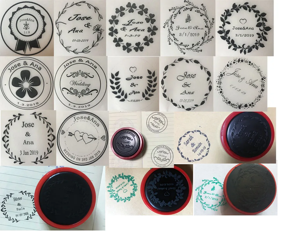 45mm Round Personalized Stamp 13 styles option Self Inking Custom Wedding Stamp With Personal Name And Date For Invitation Cards
45mm Round Personalized Stamp 13 styles option Self Inking Custom Wedding Stamp With Personal Name And Date For Invitation Cards
