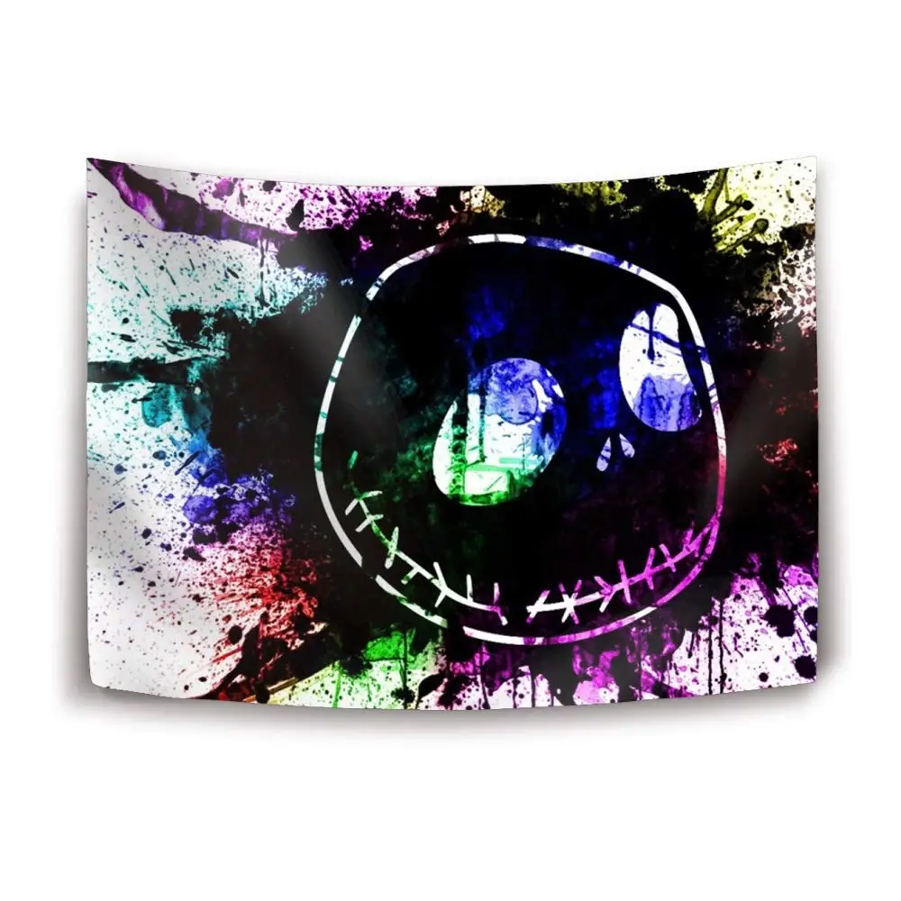 

Nightmare Before Christmas Tapestry Polyester Fabric for Bedroom Living Room Dorm