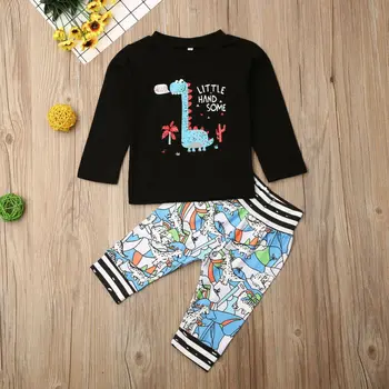 0-3Y Kids Baby Boy Autumn Clothes Sets Long Sleeve T Shirt Tops+Dinosaur/Letter Pants Leggings 2PCS Outfits Baby Clothing
0-3Y Kids Baby Boy Autumn Clothes Sets Long Sleeve T Shirt Tops+Dinosaur/Letter Pants Leggings 2PCS Outfits Baby Clothing