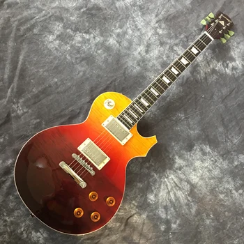 New style Tiger Flame top electric guitar. Gitaar honey color. Rosewood fingerboard guitar
New style Tiger Flame top electric guitar. Gitaar honey color. Rosewood fingerboard guitar