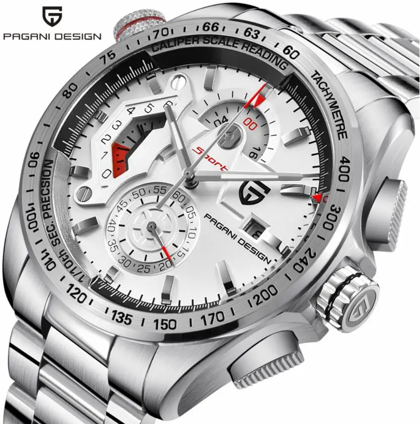 PAGANI DESIGN 46mm top Luxury Chronograph Sport Watches Men Brand Full Stainless Steel Dive Quartz Watch
PAGANI DESIGN 46mm top Luxury Chronograph Sport Watches Men Brand Full Stainless Steel Dive Quartz Watch