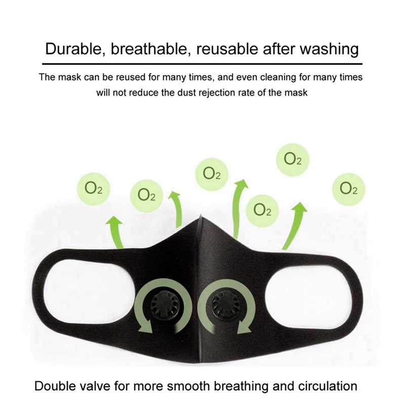 Double Valve Dustproof PM2.5 Pollution Half Face Mouth Mask With Breath Wide Straps Washable Reusable Muffle Respirator
Double Valve Dustproof PM2.5 Pollution Half Face Mouth Mask With Breath Wide Straps Washable Reusable Muffle Respirator