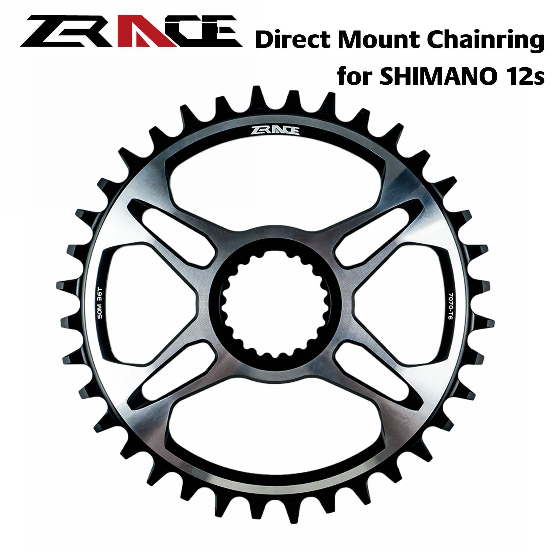 Звездочки ZRACE 12s 32T/34T/36T/38T 7075AL для SHIMANO Звездочка с прямым креплением звездочка