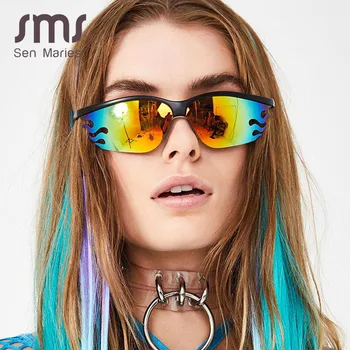 Vintage Fire Flame Sunglasses Men Women 2020 Fashion Rimless Goggle Sunglasses Retro Metal Punk Glasses Shades UV400 Oculos Man 
Vintage Fire Flame Sunglasses Men Women 2020 Fashion Rimless Goggle Sunglasses Retro Metal Punk Glasses Shades UV400 Oculos Man