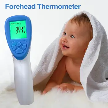 Forehead Ear Thermometer Digital Infrared Non Contact Body Fever Temperature Handheld Body/Object Temperature Measure IR Device
Forehead Ear Thermometer Digital Infrared Non Contact Body Fever Temperature Handheld Body/Object Temperature Measure IR Device