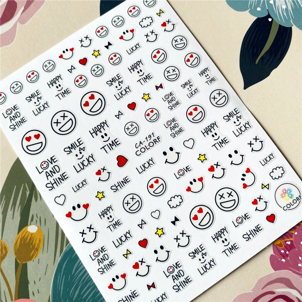 Smiling face Crying face series 3D Back glue Nail decal Nail sticker Nail decoration Nail art Nail tool Nail ornament
Smiling face Crying face series 3D Back glue Nail decal Nail sticker Nail decoration Nail art Nail tool Nail ornament