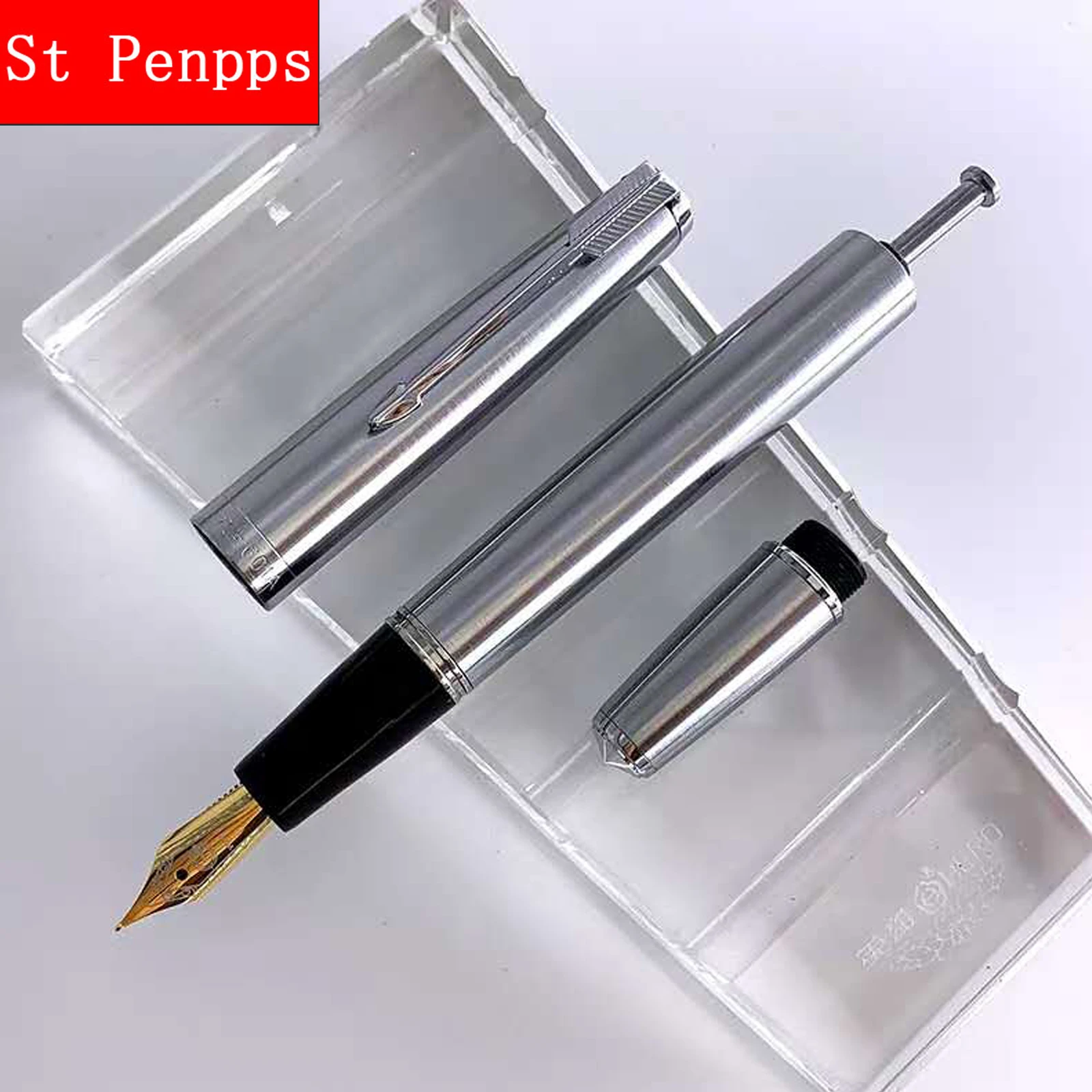 Wing Sung 601A Vacumatic Piston Type Fountain Pen Steel Ink Pen Silver Cap F Exposed Nib Stationery Office school supplies
Wing Sung 601A Vacumatic Piston Type Fountain Pen Steel Ink Pen Silver Cap F Exposed Nib Stationery Office school supplies