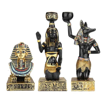 Ancient Egyptian Candle Holders Gold Candlestick Figurine Craft Home Decoration Anubis Sphinx Goddess Table Candle Stand Gift
Ancient Egyptian Candle Holders Gold Candlestick Figurine Craft Home Decoration Anubis Sphinx Goddess Table Candle Stand Gift