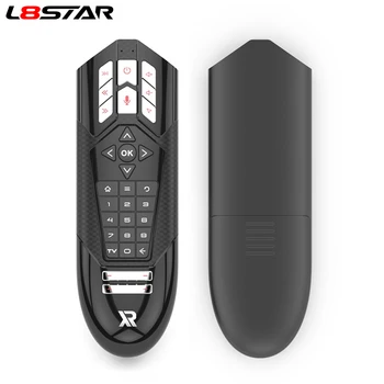 2.4G Gyroscope Voice Air Mouse 31 Keys IR Learning Smart Voice Remote Control with Microphone for HTPC Android TV Box PK G30S
2.4G Gyroscope Voice Air Mouse 31 Keys IR Learning Smart Voice Remote Control with Microphone for HTPC Android TV Box PK G30S
