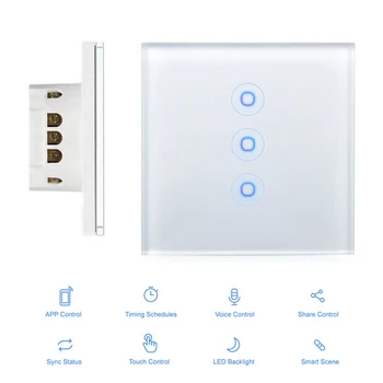 WiFi Smart Switch RF433 Remote Control Glass Panel Light Switch Smart Life Tuya Works With Alexa Echo Google Home
WiFi Smart Switch RF433 Remote Control Glass Panel Light Switch Smart Life Tuya Works With Alexa Echo Google Home