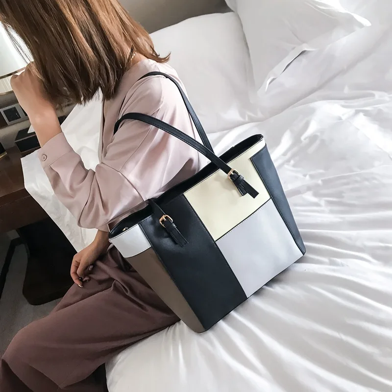 2018 New Style Korean-style Fashion Simple Splicing Package Versatile Hand Contrast Color Shoulder Bag
2018 New Style Korean-style Fashion Simple Splicing Package Versatile Hand Contrast Color Shoulder Bag