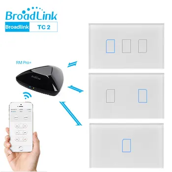 Broadlink TC2 WiFi Switch Touch Panel US AU Standard Wall Light Switch APP Control Via Broadlink RM Pro Smart Home Automation
Broadlink TC2 WiFi Switch Touch Panel US AU Standard Wall Light Switch APP Control Via Broadlink RM Pro Smart Home Automation