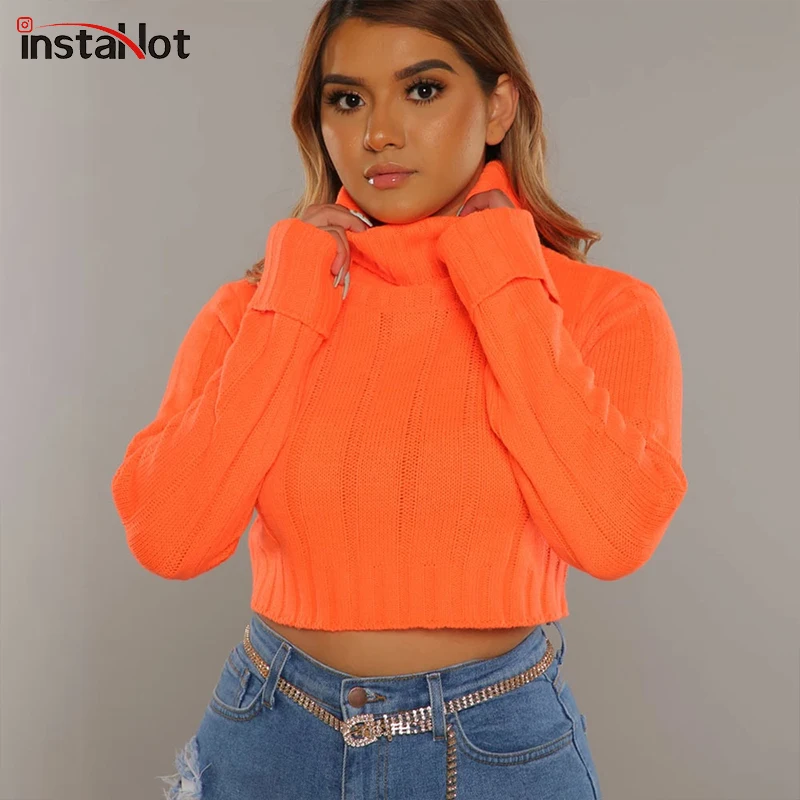 InstaHot Casual Warm Autumn Winter Sweater Jumper Cold Crop Knitting Pullover Turtleneck Female 2019 Fashion Sweater
InstaHot Casual Warm Autumn Winter Sweater Jumper Cold Crop Knitting Pullover Turtleneck Female 2019 Fashion Sweater