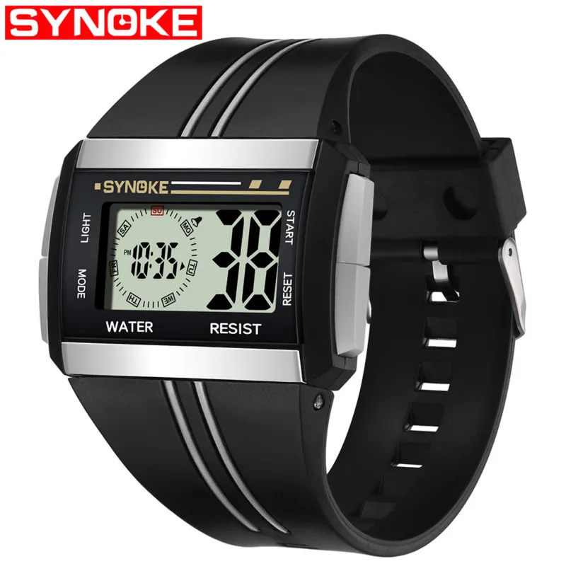 Fashion Men's LED Digital Watch Waterproof Luminous Motion Alarm Display Large Screen Square Multi-function Electronic Watch
Fashion Men's LED Digital Watch Waterproof Luminous Motion Alarm Display Large Screen Square Multi-function Electronic Watch