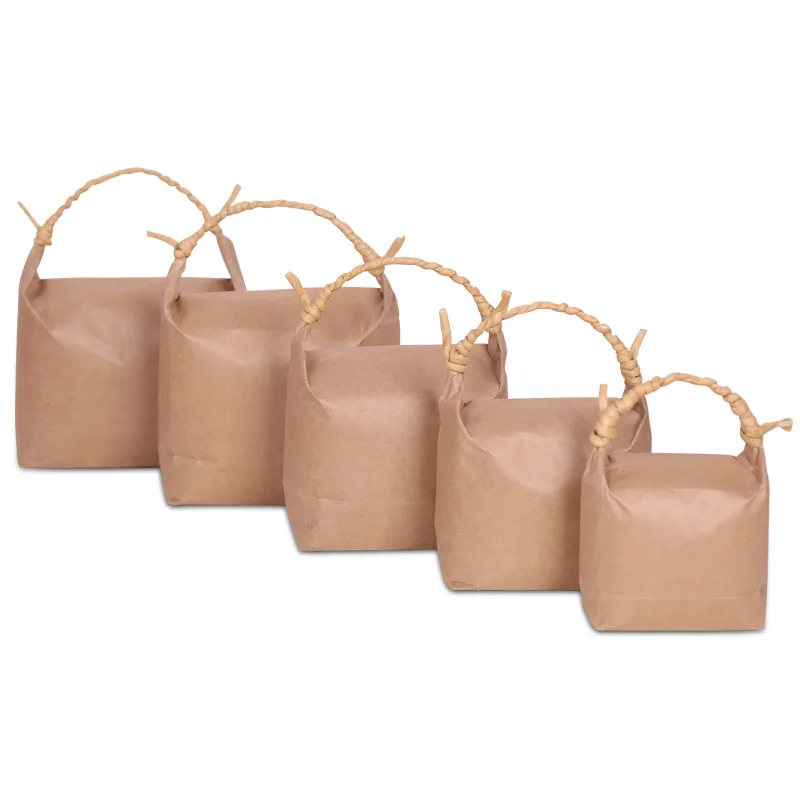 Kraft Paper Rice Bag Stand Gift Bags Food Cookies Walnut Dry Fruit Tea Package Bag with Handle
Kraft Paper Rice Bag Stand Gift Bags Food Cookies Walnut Dry Fruit Tea Package Bag with Handle