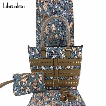 Hot sale 3 pieces/set wax bags,high quality woman's handbag matching 6 yards real wax and african cotton fabric for dress F912-9
Hot sale 3 pieces/set wax bags,high quality woman's handbag matching 6 yards real wax and african cotton fabric for dress F912-9