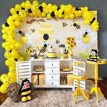 Bee Latex Balloon Arch Garland Theme Party DIY Supplies Kids Gender Reveal Birthday Decorations Disposable Tableware Baby Shower
Bee Latex Balloon Arch Garland Theme Party DIY Supplies Kids Gender Reveal Birthday Decorations Disposable Tableware Baby Shower