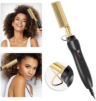 Multifunctional Copper Brush Electric Hot Comb Ceramic Press Comb Electric Hot Straightening Heat Pressing Curling Flat Iron Cur
Multifunctional Copper Brush Electric Hot Comb Ceramic Press Comb Electric Hot Straightening Heat Pressing Curling Flat Iron Cur