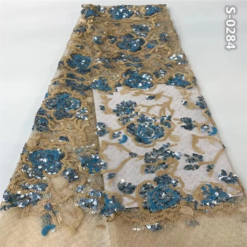 High Quality Embroidery Sequins French Tulle Lace fabric Nigeria Hot Sale fashion African Net 3D Sequins Sewing for Wedding
High Quality Embroidery Sequins French Tulle Lace fabric Nigeria Hot Sale fashion African Net 3D Sequins Sewing for Wedding