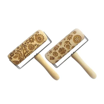 Wooden Christmas Dog Deer Embossing Rolling Pin Printed Cookie Dough Stick Fondant Tool Baking Noodle Cake Engraved Roller
Wooden Christmas Dog Deer Embossing Rolling Pin Printed Cookie Dough Stick Fondant Tool Baking Noodle Cake Engraved Roller