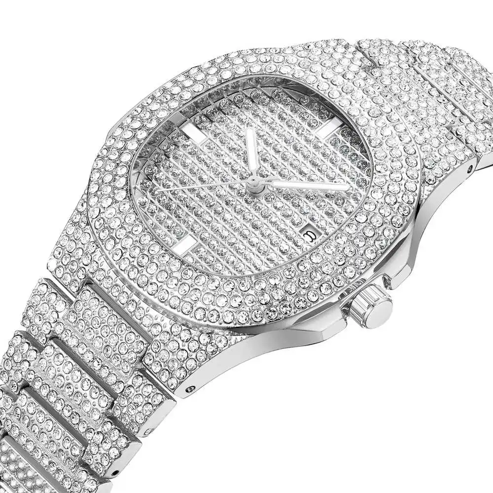 ARLANCH HIP HOP Gold Watch Men Diamond Men Watches Top Brand Luxury Iced Out Male Quartz Watch Calender big dial Gift For Men
ARLANCH HIP HOP Gold Watch Men Diamond Men Watches Top Brand Luxury Iced Out Male Quartz Watch Calender big dial Gift For Men