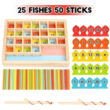 Fishing Math Game Teaching Tool Montessori Toys With 2 Pole Wooden Magnetic Number Counting Fun Early Learning Home Toddler Kids
Fishing Math Game Teaching Tool Montessori Toys With 2 Pole Wooden Magnetic Number Counting Fun Early Learning Home Toddler Kids