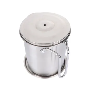 1.6L Grease Container 304 Stainless Steel Cooking Oil Can Mesh Strainer for Home Oil Keeper
1.6L Grease Container 304 Stainless Steel Cooking Oil Can Mesh Strainer for Home Oil Keeper