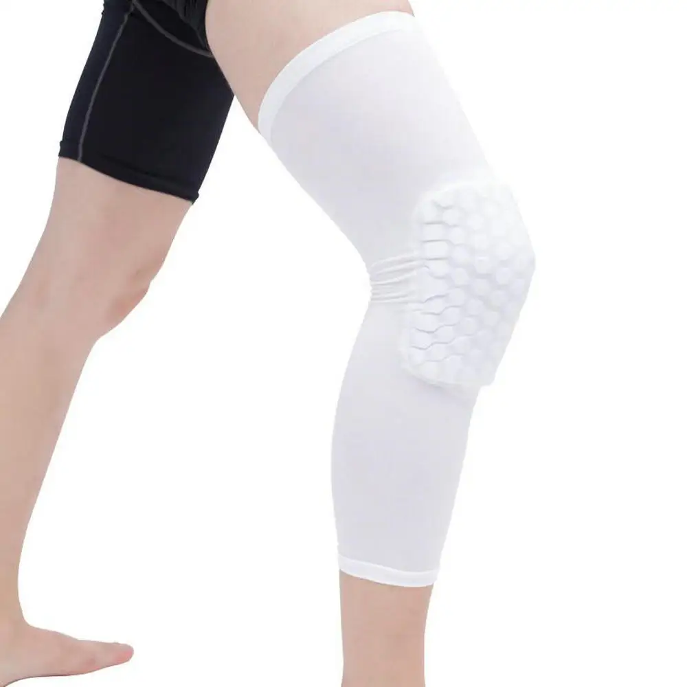 1 PC Sport Safety Knee Pads Anti-collision Honeycomb Brace Long Short Volleyball Basketball Kneepad Protective Gear (9)