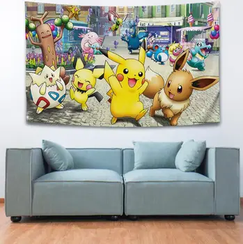 Pikachu Pokemon Painting Tapestry 3D Printing Tapestrying Rectangular Home Decor Wall Hanging 05
Pikachu Pokemon Painting Tapestry 3D Printing Tapestrying Rectangular Home Decor Wall Hanging 05