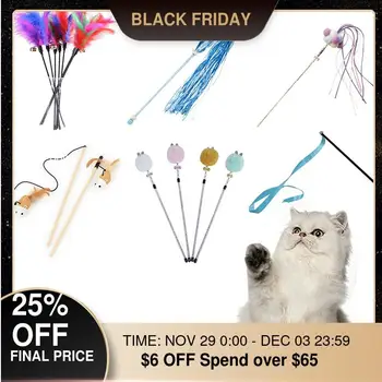 10 Style Cat Toys Plastic Kitten Interactive Stick Funny Cat Fishing Rod Game Wand Feather Stick Toy Pet Supplies Cat Accessory
10 Style Cat Toys Plastic Kitten Interactive Stick Funny Cat Fishing Rod Game Wand Feather Stick Toy Pet Supplies Cat Accessory