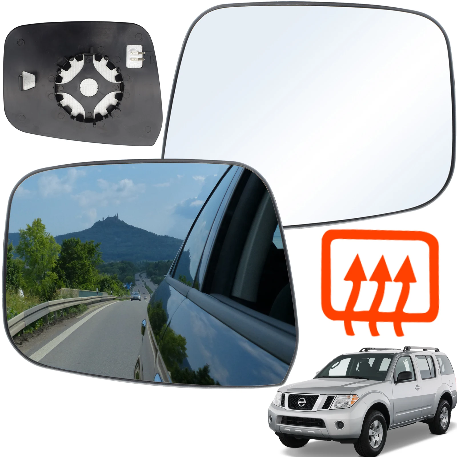 Car Left Right Hand Door Side Wing Mirror Glass Heated For Nissan Navara D40 Pathfinder R51 2005 - 2013 W/ Plate Clip On LHS RHS
Car Left Right Hand Door Side Wing Mirror Glass Heated For Nissan Navara D40 Pathfinder R51 2005 - 2013 W/ Plate Clip On LHS RHS
