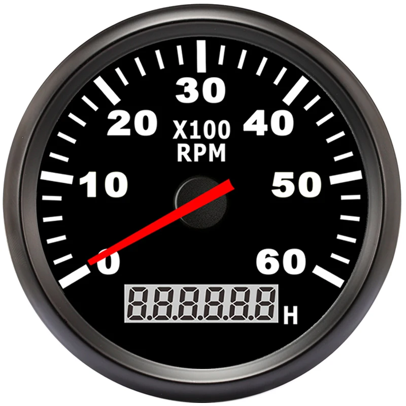 85mm Boat Car Tachometer, Auto Motor Tachometer for Diesel Gasoline Engine red light 0-9990 RPM 12 V 24 V Lap timer Hour meter
85mm Boat Car Tachometer, Auto Motor Tachometer for Diesel Gasoline Engine red light 0-9990 RPM 12 V 24 V Lap timer Hour meter