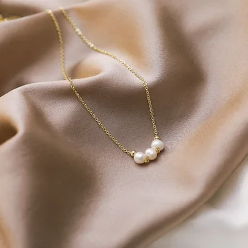 Pearl Three Pearls Passepartout Necklace Pendant Choker
Pearl Three Pearls Passepartout Necklace Pendant Choker