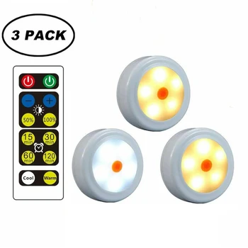 Battery Operated Dimmable LED Under Cabinet Light LED Puck Lights Closets Lights with Remote Control for Wardrobe Kitchen
Battery Operated Dimmable LED Under Cabinet Light LED Puck Lights Closets Lights with Remote Control for Wardrobe Kitchen