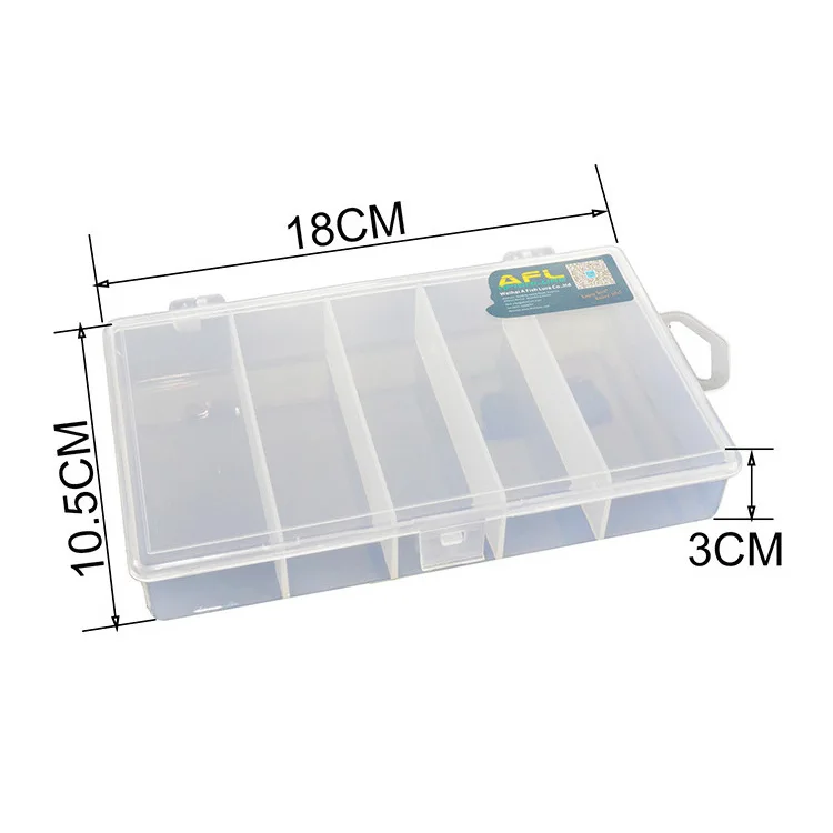 Lure Five Grids Box Fishing Gear Finishing Box Fishhook Accessory Box Fishing Tackle Box Fishhook Storage Box At02
Lure Five Grids Box Fishing Gear Finishing Box Fishhook Accessory Box Fishing Tackle Box Fishhook Storage Box At02