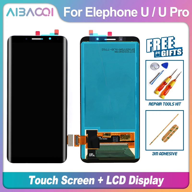 AiBaoQi New Original 5.99 inch Touch Screen+2160X1080 LCD Display Assembly Replacement For Elephone U/U Pro model phone+tool
AiBaoQi New Original 5.99 inch Touch Screen+2160X1080 LCD Display Assembly Replacement For Elephone U/U Pro model phone+tool