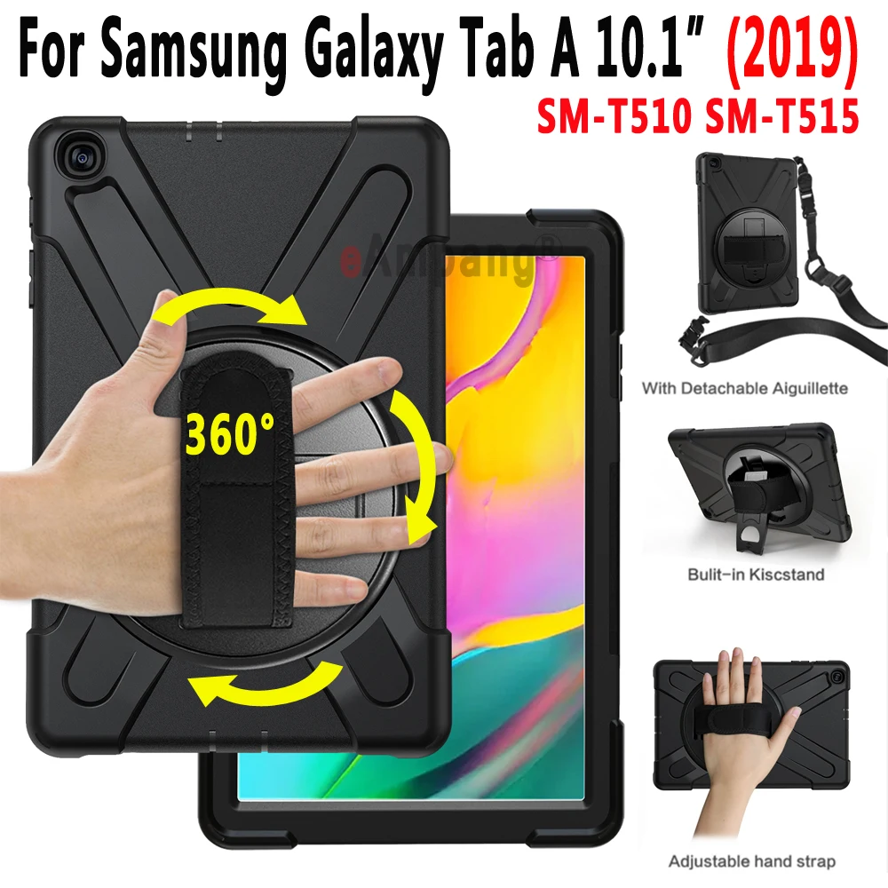 Детский противоударный чехол для Samsung Tab A7 10 4 A6 1 2016 2019 A 5 8 0 2018 2017 2015 вращающийся с