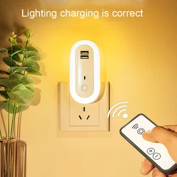 LED Night Light with Dual USB Wall Charger Bedroom Bedside Nursing Lamp Remote Control Lamp E2S
LED Night Light with Dual USB Wall Charger Bedroom Bedside Nursing Lamp Remote Control Lamp E2S