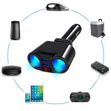 Car Dual USB Cigarette Lighter 12V Socket Adapter Mobile Phone Charger Plug Splitter LED Digital Display Auto MOTOR
Car Dual USB Cigarette Lighter 12V Socket Adapter Mobile Phone Charger Plug Splitter LED Digital Display Auto MOTOR