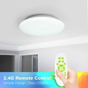 36W Smart RGB LED Ceiling Lamp Light Dimmable Ambient Lighting WiFi /APP Control Living Room Ceiling Lamp+ Remote Control #
36W Smart RGB LED Ceiling Lamp Light Dimmable Ambient Lighting WiFi /APP Control Living Room Ceiling Lamp+ Remote Control #