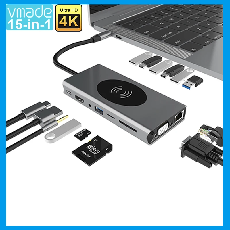 USB 3.1 Type-C Hub To Type-C Adapter 4K Thunderbolt 3 USB C Hub with Hub 3.0 TF SD Reader Slot PD for MacBook Pro/Air/Huawei Mat
USB 3.1 Type-C Hub To Type-C Adapter 4K Thunderbolt 3 USB C Hub with Hub 3.0 TF SD Reader Slot PD for MacBook Pro/Air/Huawei Mat