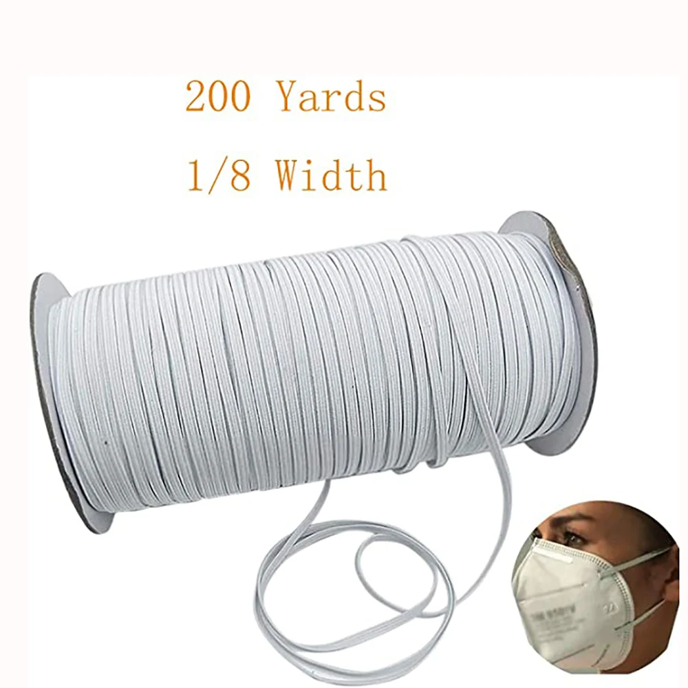 1/4 inch Elastic Mask Band Rope Mask Rubber Band Tape Mask Ear Hanging Rope Round Elastic Band DIY Crafts
1/4 inch Elastic Mask Band Rope Mask Rubber Band Tape Mask Ear Hanging Rope Round Elastic Band DIY Crafts