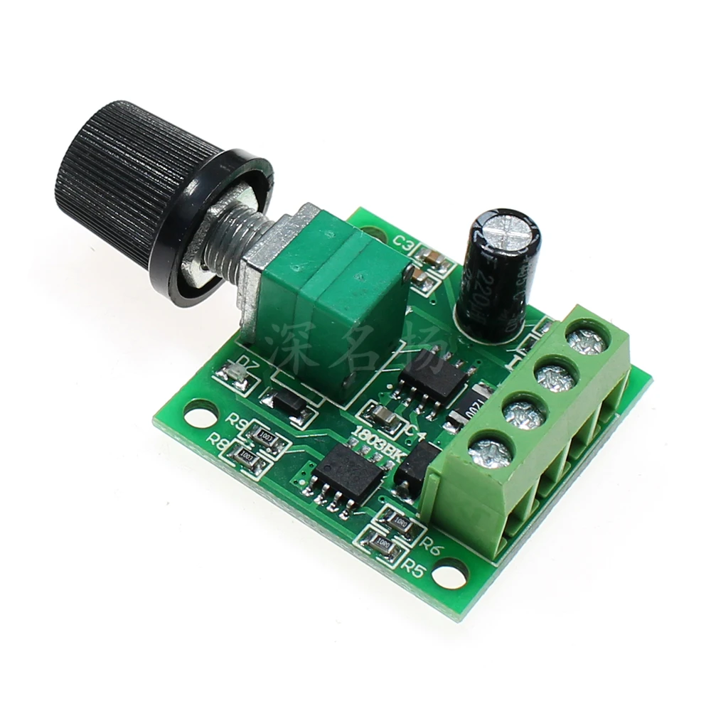 DC 1.8V 3V 5V 6V 12V 2A PWM Motor Speed Controller Low Voltage Motor Speed Controller PWM 0~100% Adjustable Drive Module
DC 1.8V 3V 5V 6V 12V 2A PWM Motor Speed Controller Low Voltage Motor Speed Controller PWM 0~100% Adjustable Drive Module